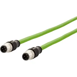 BTR 142M4D11010 Verbindungsleitung M12 D-kodiert 1,0m M12 Stecker gerade-M12 Stecker