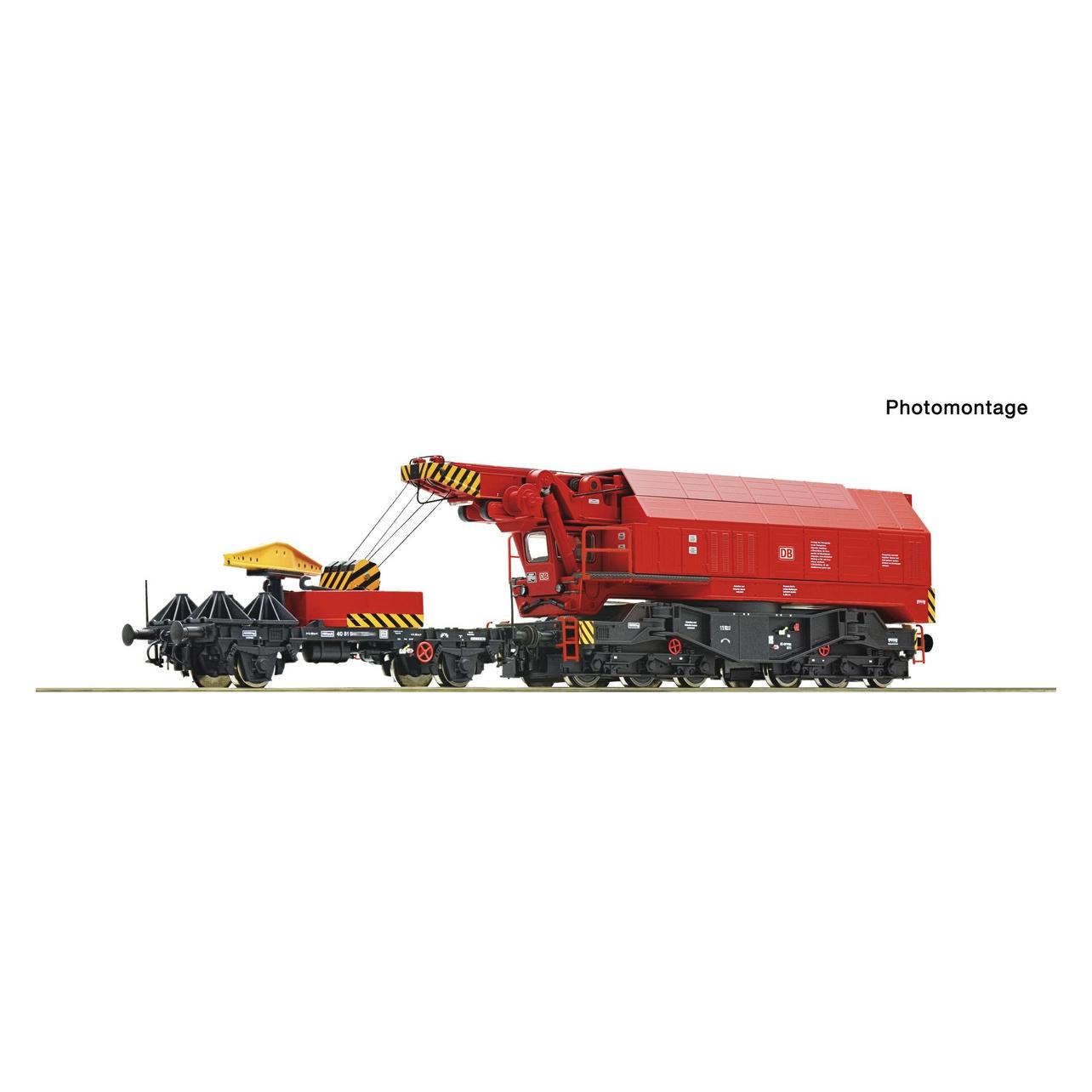 Roco 7320070 H0 Digital-Railway rotary crane (AC) Deutsche Bahn with real operating functions (Spur H0) (7320070)