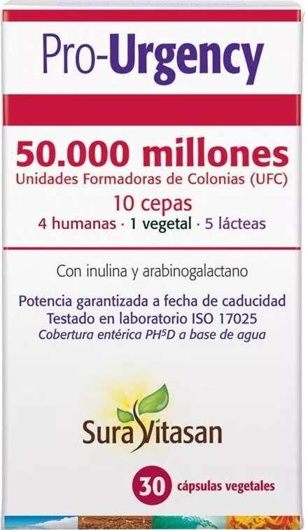 Sura Vitasan Complemento Alimenticio Pro-Urgengy 30 Caps