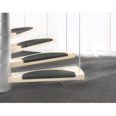 Stufenmatte DEKOWE "Mara S2", grau, B:25cm H:5mm L:65cm, Sisal, Teppiche, 100% Sisal, große Farbauswahl, selbstklebend, auch als Set 15 Stück