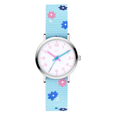 Quarzuhr COOL TIME "The Cool Flower Power", blau (hellblau), Armbanduhren, Kinder, Quarzuhr, Armbanduhr, Kinderuhr, Mädchen, analog