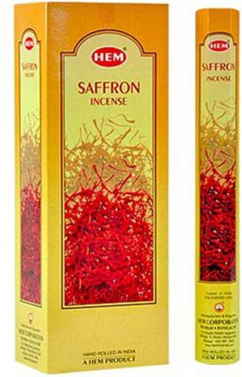 HEM Wierook Saffron Slof 6 pakjes met 120 stokjes
