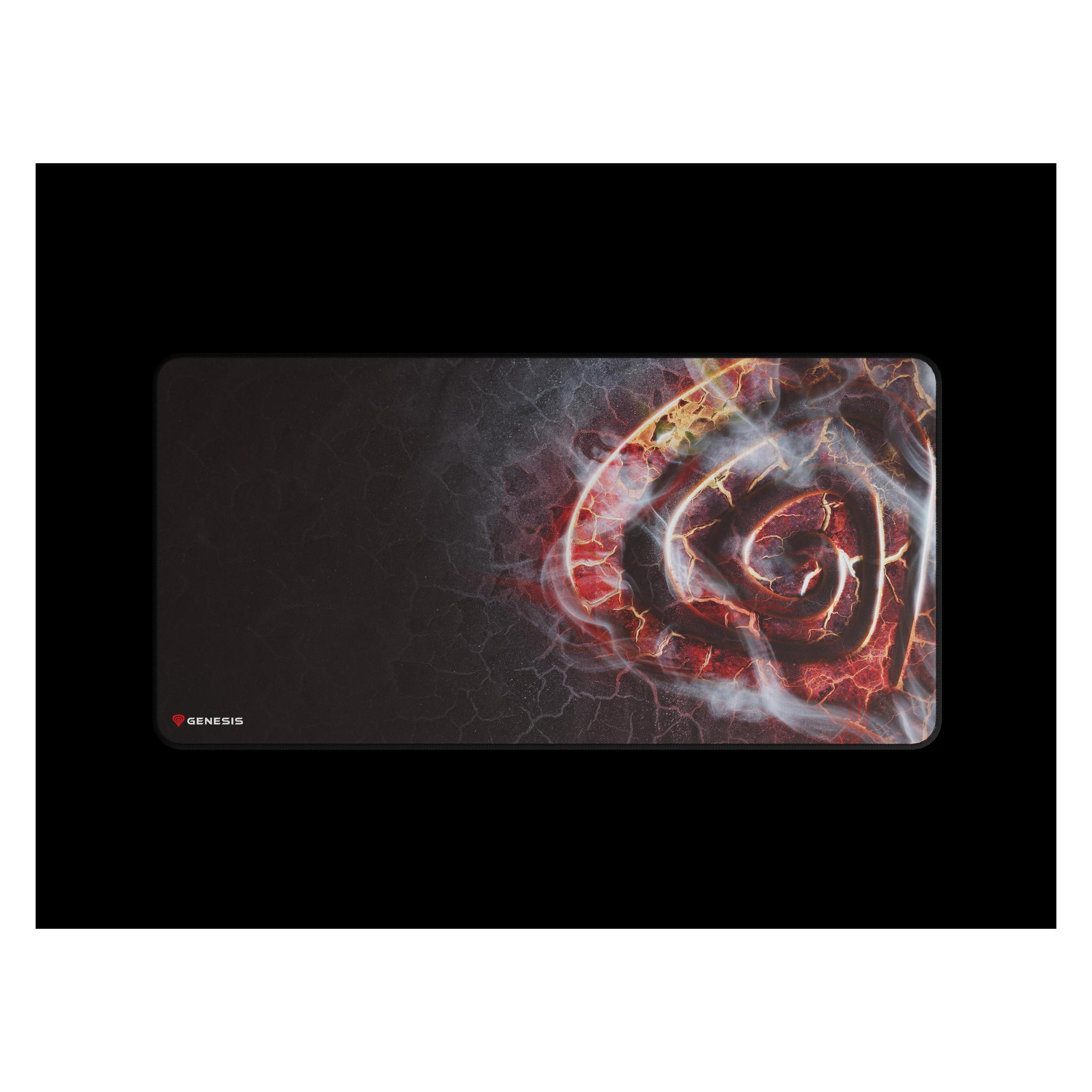 Genesis Mauspad Carbon 500 MAXI LAVA G2 Edition, Mehrfarbig, 450 x 900 x 2,5 mm (XXL) (NPG-2026)
