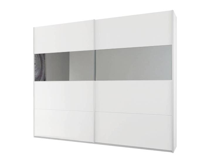 home24 Schuifdeurkast III 315 x 230cm wit/alpinewit/spiegelglas