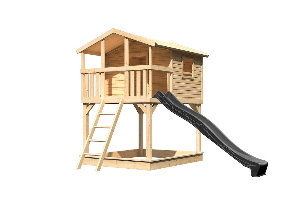 KARIBUHOLZT Spielturm Benjamin 198x243x309 natur m.Rutsche 16988420