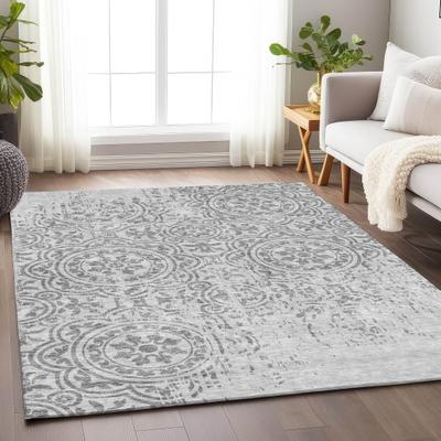Addison Rugs Premium Washable Super Soft Vanishing Medallion Mayfield Rug