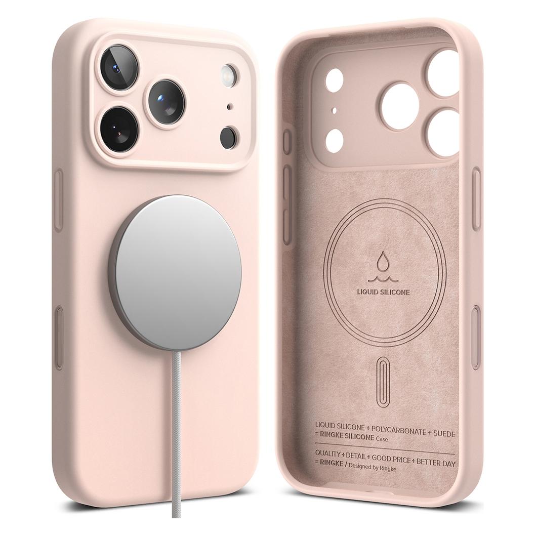 Ringke - Silicone MagSafe - iPhone 18 Pro Max - Pink Sand (Apple iPhone 18 Pro Max) (75132710)