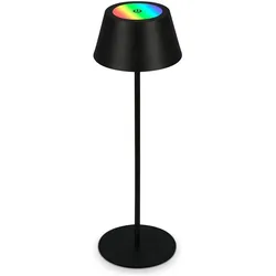 Briloner, Tischlampe, Akku RGB LED Tischleuchte, schwarz, 1xLED-Modul/2,6W (200 lm)