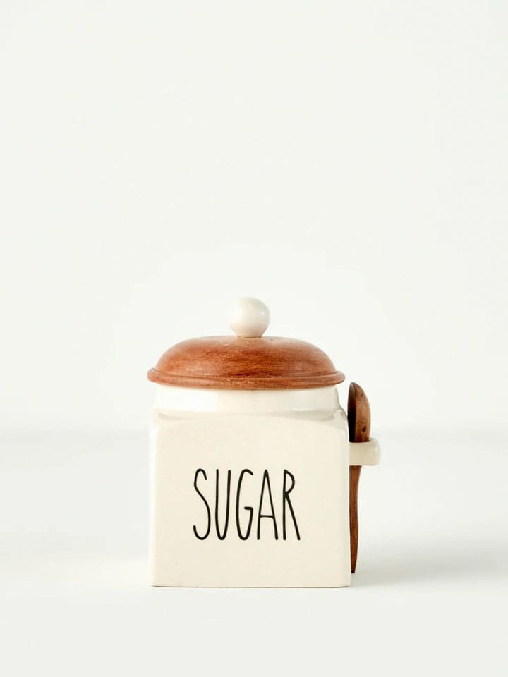 BELLA MAISON Zuckerdose "Sucre" in Creme/ Braun - 800 ml - onesize