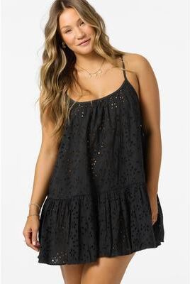 O'Neill s Kylee Mini Cover-Up Dress in Black, Size Medium