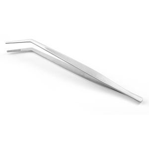 Hendi Kochpinzette 680070, 16cm, gebogen, aus Edelstahl