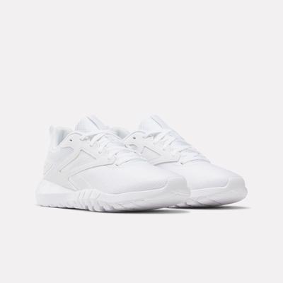 Trainingsschuh REEBOK "FLEXAGON ENERGY TR 4", Damen, Gr. 42,5, weiß (footwear weiß, barely grau), Synthetik, Textil, Schuhe, ideal für Gym und Fitnessstudio, Topseller