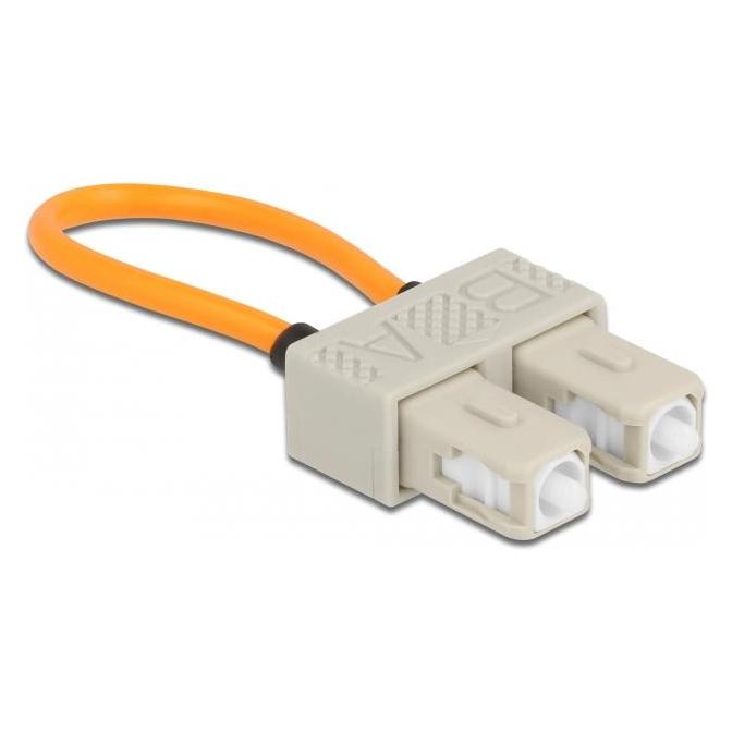 Delock LWL Loopback Adapter SC / OM1 Multimode beige (86921)