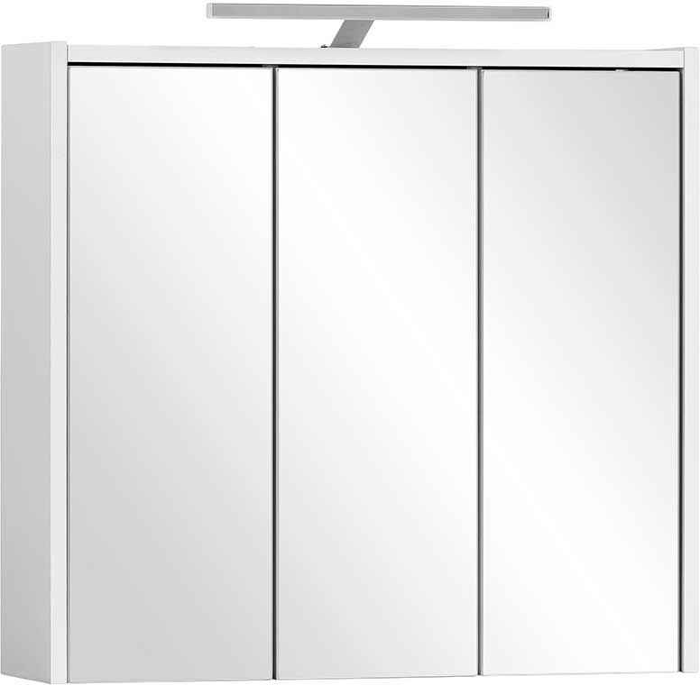 Pharao24.de Badschrank Spiegel in modernem Design LED Beleuchtung