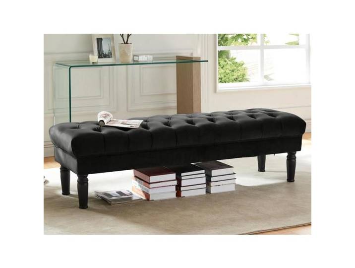Banc RINALDO - Velours noir