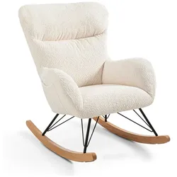 Schaukelstuhl Leno Stoff Beige
