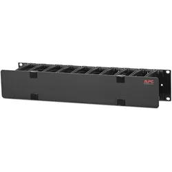 APC AR8600A Horizontaler Kabelmanager, 2 HE x 4 Zoll (10,16 cm) Tiefe, Einseitig mit Abdeckung