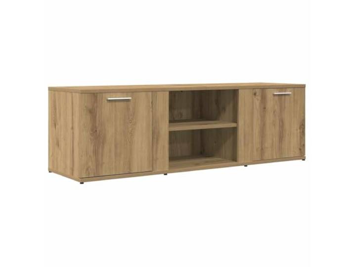 Roanoer TV-Schrank Artisan-Eiche 120x34x37 cm Holzwerkstoff Kompaktes TV-Lowboard in Artisan-Eiche Optik für Wohnzimmer und Schlafzimmer mit 2 geschlossenen Fächern gegen Staub.