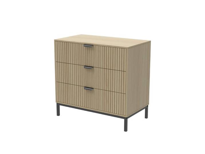 Commode Lennox 72x69cm avec 3 tiroirs Chêne Vicco 51684