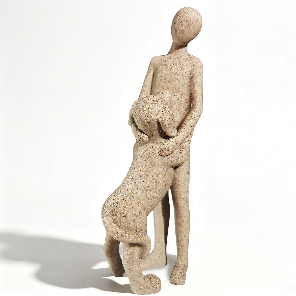 Omgoods Moderne Hondenbeeld Sculptuur van Hars voor Decoratie