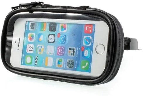 INCOVER Roterende Mobilholder til Motorcykelstyr - Vandtæt - Størrelse 14.5 x 7.5 cm - Sort