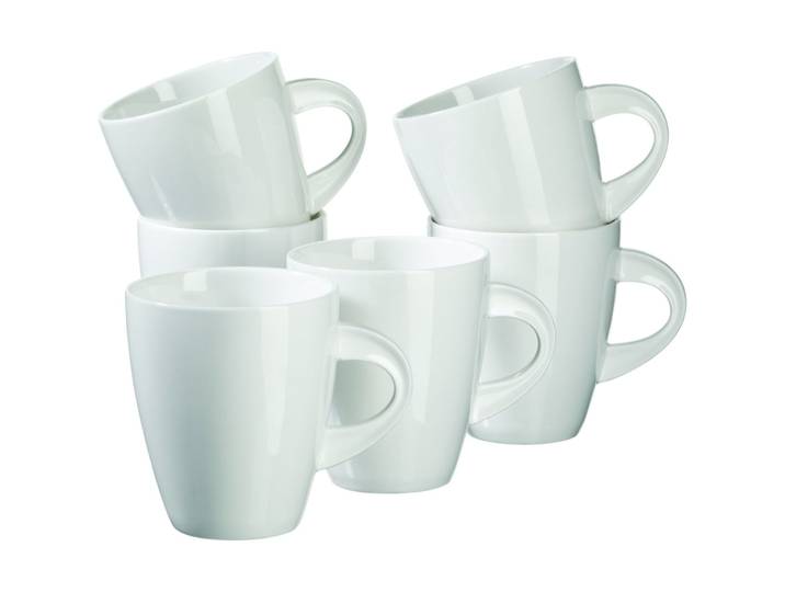 MÄSER Kaffeebecher-Set La Musica Elfenbein Porzellan 6 Stk