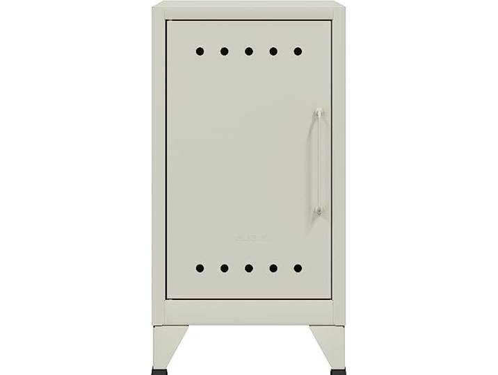 Bisley Fern Mini Ablageschrank aus Metall Beistellschrank im Retro-Instustrial Design in verkehrsweiß