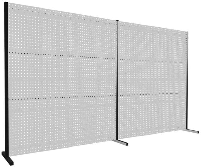 Kappes Trennwand RasterPlan Doppelfeld 180° H2000 mm RAL 7035 Ausstattung 3 LP (7248.00.3413)