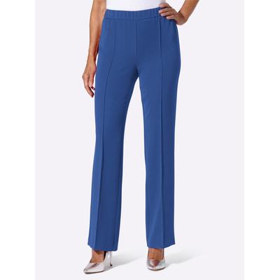 Anzughose LADY, Damen, Gr. 40, Normalgrößen, blau (royalblau), 75% Polyester, 21% Viskose, 4% Elasthan, unifarben, Hosen Anzughose