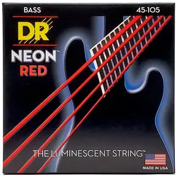 DR Strings Neon Red NRB-45 .045-105 - Saiten E-Bass
