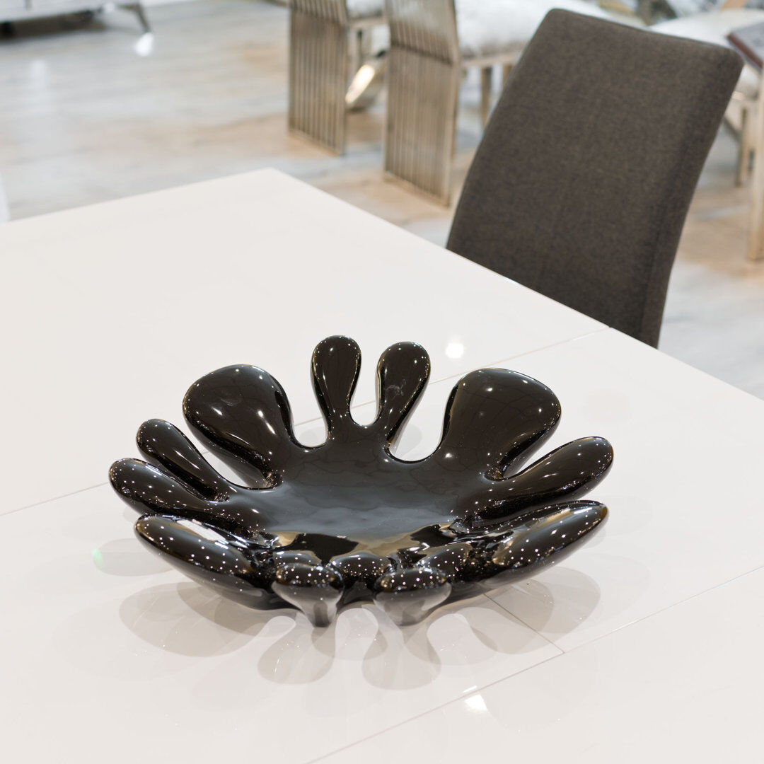 17 Stories Sawyers Ceramic Decorative Bowl 1 Black 1