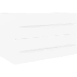 vidaXL Waschbeckenunterschrank Weiß 80x38,5x48 cm Holzwerkstoff