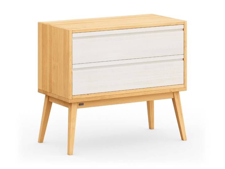 Naturwohnen Retro Kommode aus Massivholz Erle & Kiefer Enthalten: 1x Laura Retrosockel, 1x Laura Regalwürfel mit Schubladen 100% Bio & Vegan