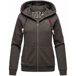 NAVAHOO Damen Kapuzensweatshirt Hoodie mit Kapuze & Dicken Tunnelzugkordeln Cremetörtchen