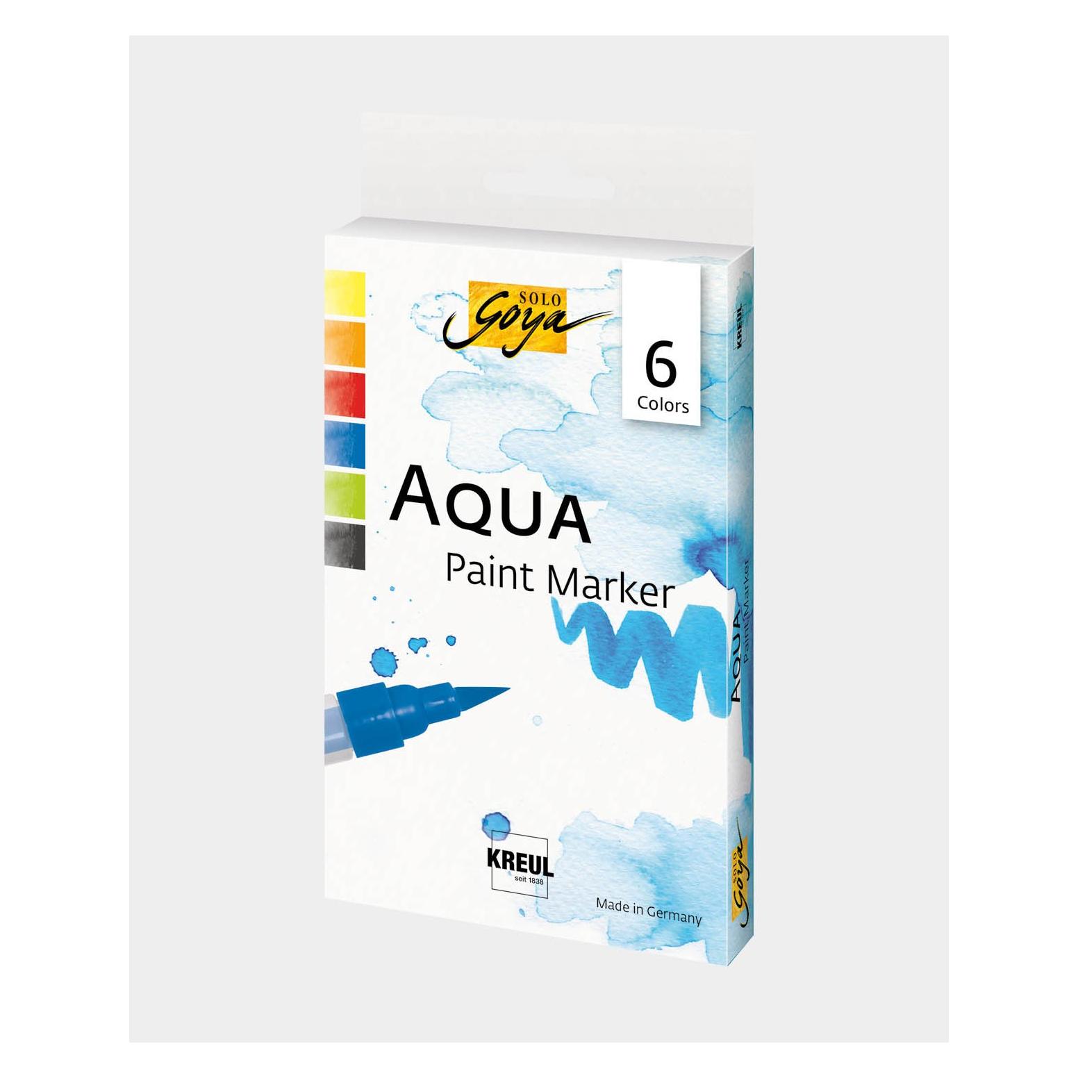 Mgb SOLO GOYA Aqua Paint Marker Classic Colors 6er Set (6x) (18180)