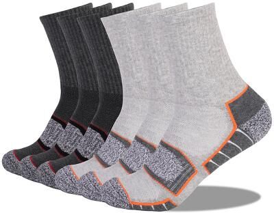 LightInthebox Men's 6 Pairs Socks Crew Socks Hosiery WhiteBlack Light gray dark gray Color Cotton Winter Autumn / Fall
