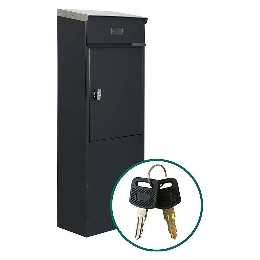 SafePost 855 TIAMAT Briefkasten anth + 2 Schlüssel (75656)