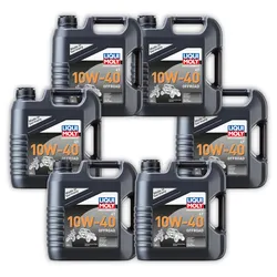 6x Motoröl LIQUI MOLY 3056 Motorbike 4T 10W-40 Offroad Kanister 4 Liter