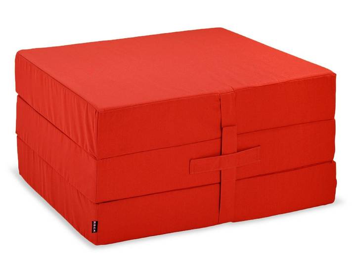 Klappmatratze H.O.C.K. Classic Uni Klappmatratze Clappy ausgeklappt 186x75x13cm rot, H.O.C.K.