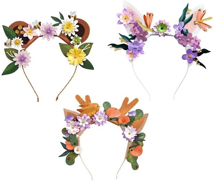 3 serre-têtes à créer Flower Friends DIY - Djeco