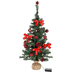 Rewe, Weihnachtsbaum, Weihnachtsbaum 75cm hoch, rot (75 cm)