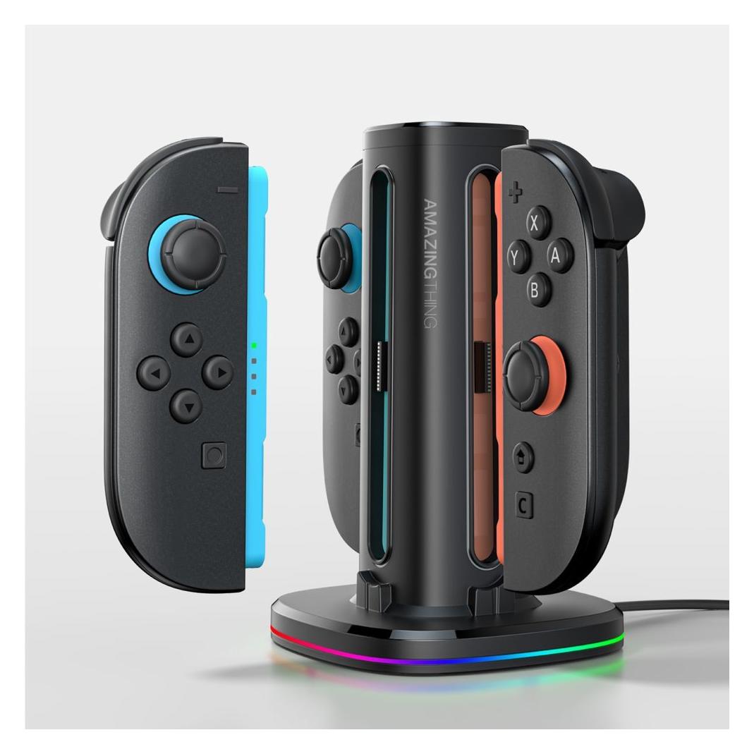 Amazingthing Thunder Pro PlayDock Ladegerät für Nintendo Switch 2 Controller - Schwarz (Switch 2) (1710923912)