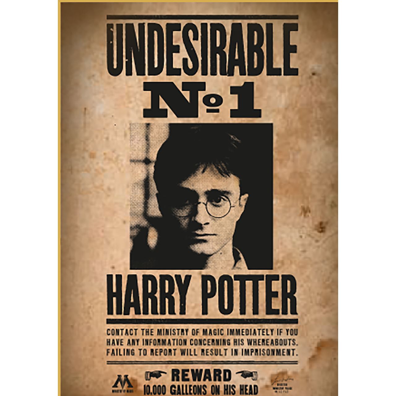 ThumbsUp! Puzzle Harry Potter "Wanted No.1" 50Teile