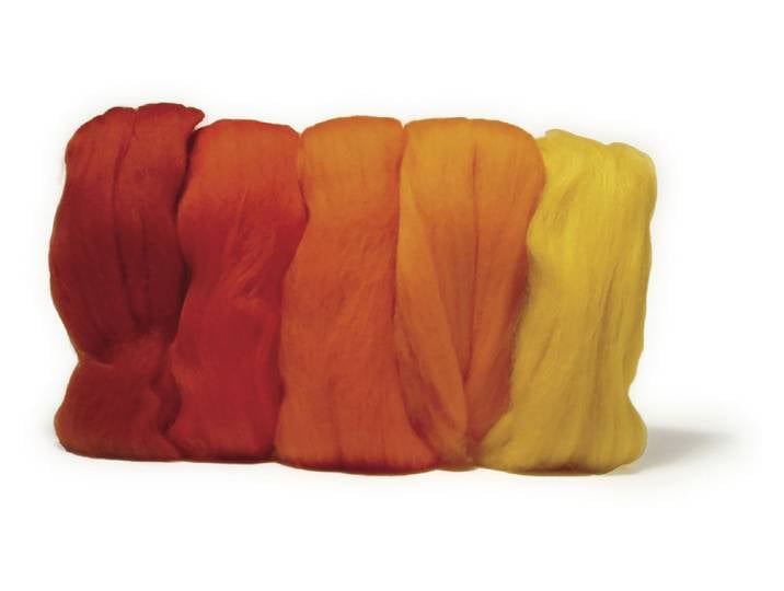 Rayher Merino-Kammzug Superfein 18 µ 5 × 10 g