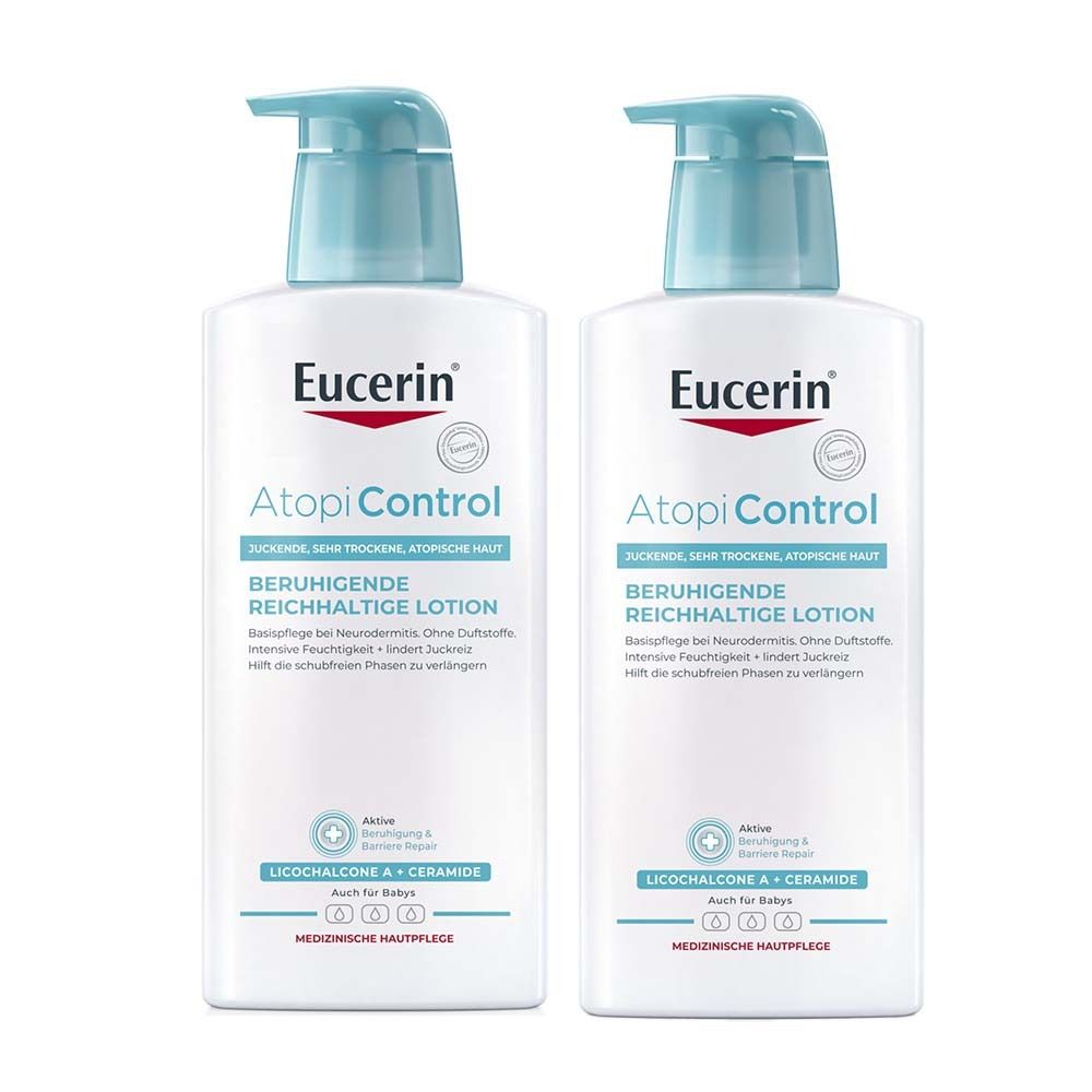 2x Eucerin Atopicontrol Lotio 2x400 ml Lotion