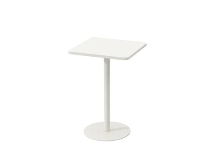 twwhyg Kleiner quadratischer Couchtisch, einfacher Beistelltisch for das Wohnzimmer auf dem Balkon(White)