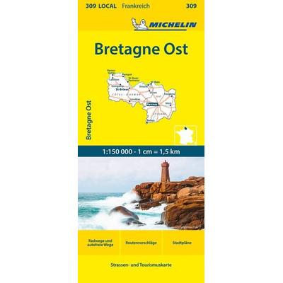 Michelin Bretagne Ost, Karte von , Michelin, 978-2-06-725947-8