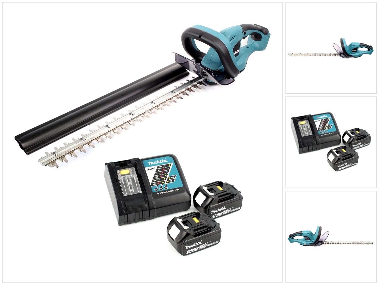 Makita DUH 523 RF2 Akku Heckenschere 18 V 52 cm + 2x Akku 3,0 Ah + Ladegerät