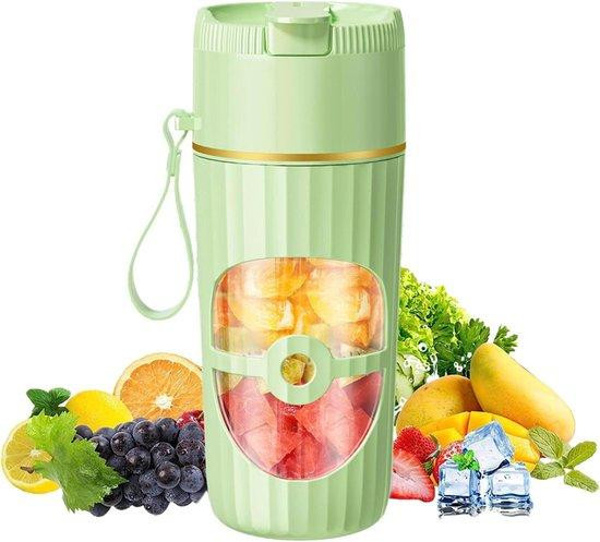 Wapasezyar Draagbare Mini Blender met 10 Roestvrijstalen Messen, 400 ml, Groen