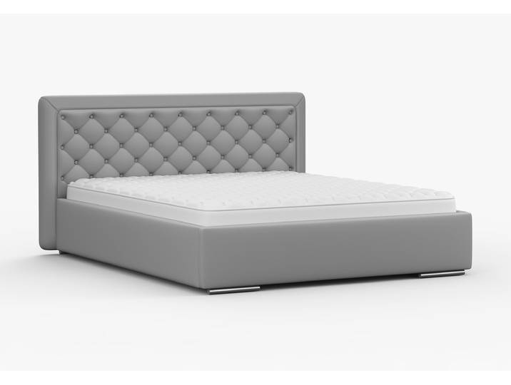 Polsterbett 160x200 MADERA Grau (Velva 15) Nein